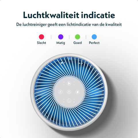 Eziclean® Air Pure 200i Luchtreiniger luchtkwaliteit indicator