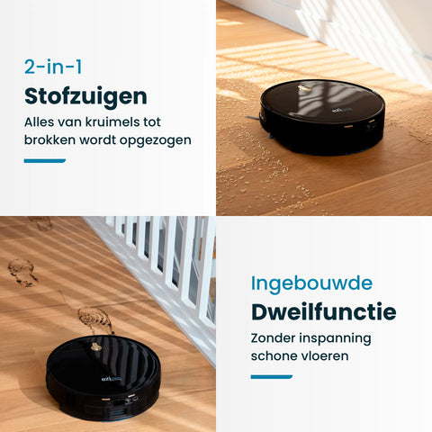 Eziclean® I-Bot Z5 Robotstofzuiger met dweilfunctie