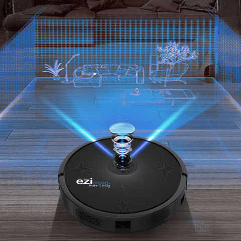 Stille Robotstofzuiger Eziclean® Connect x600 voor dierenharen scannen